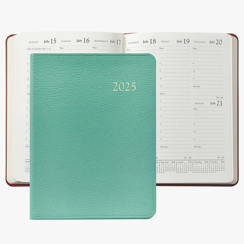 2026 Goatskin Leather Desk Diary