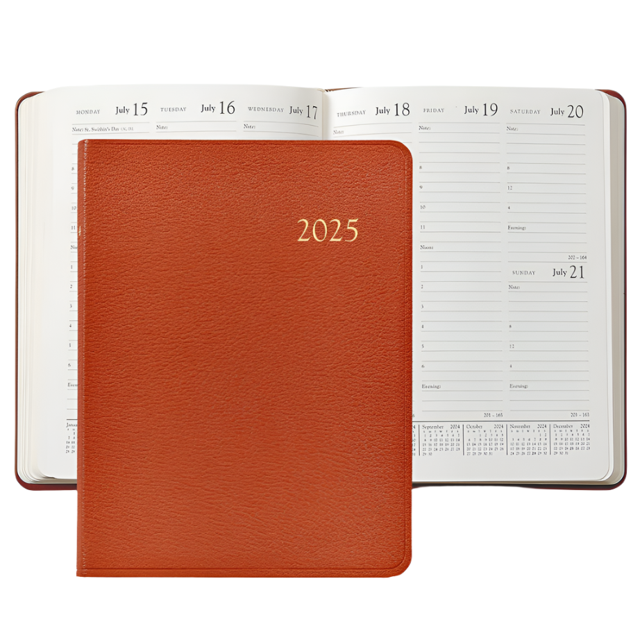 2026 Goatskin Leather Desk Diary