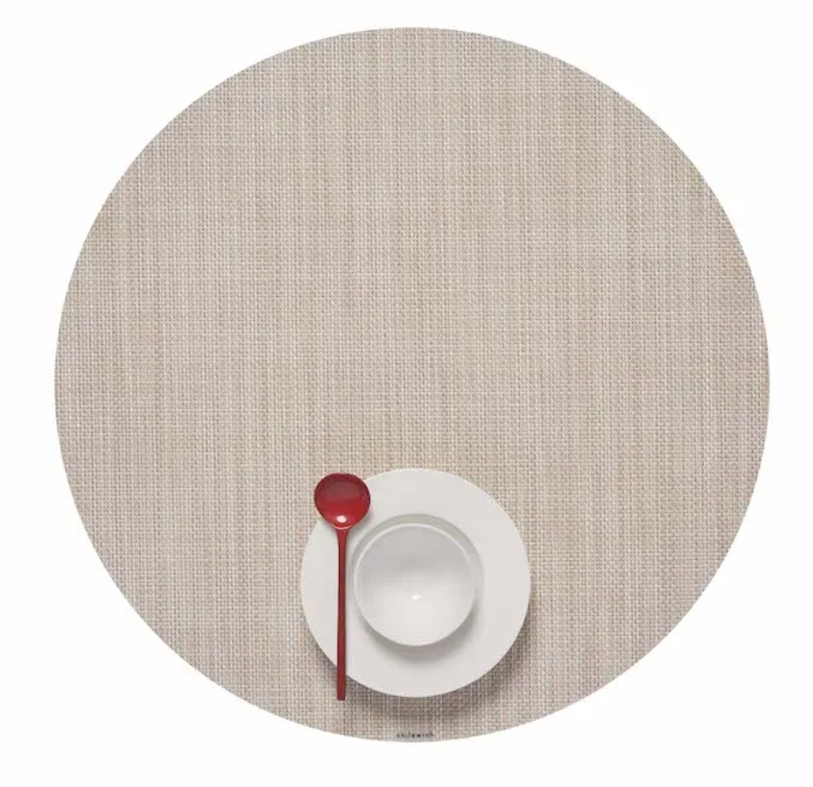 Mini Basketweave Round Placemat
