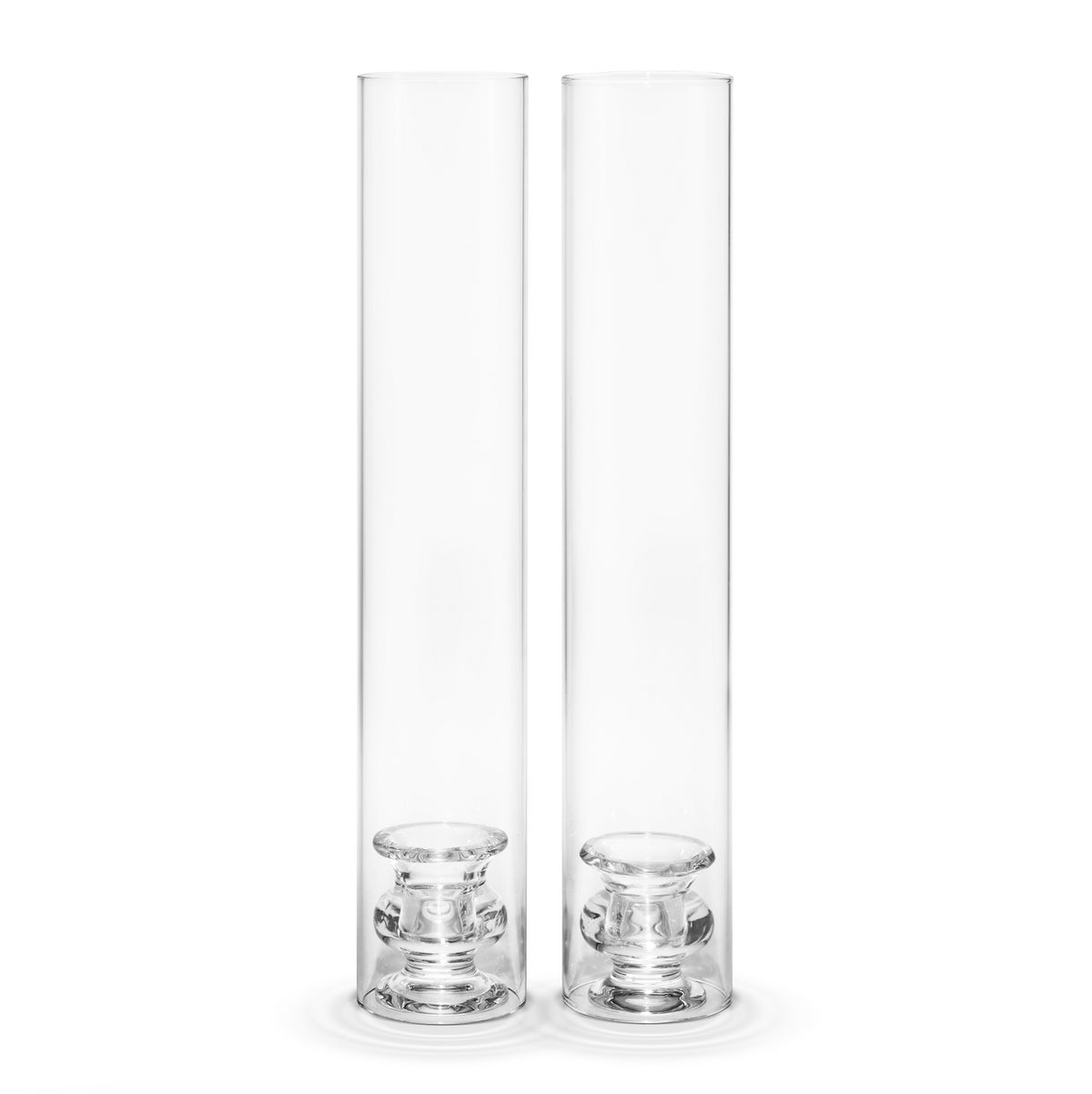 Sancia Taper Holder with Sleeve in Clear Rim, Set of 2