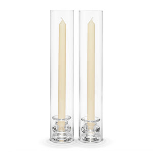 Sancia Taper Holder with Sleeve in Clear Rim, Set of 2
