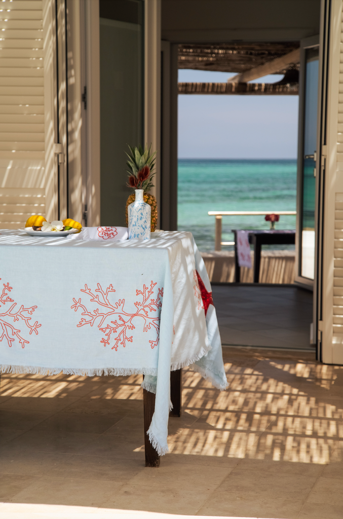 Coral Pink Corallo Tablecloth