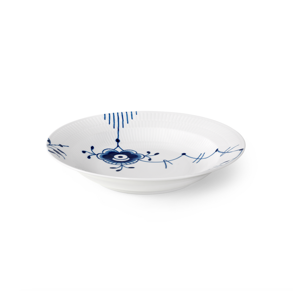 Blue Fluted Mega Deep Plate 27cm 10.63"