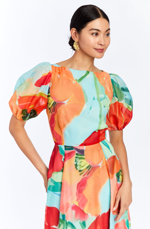 Pippa Gown in Poppy Red