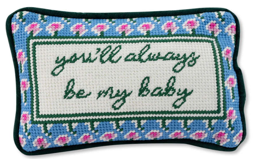 Be My Baby Needlepoint Pillow