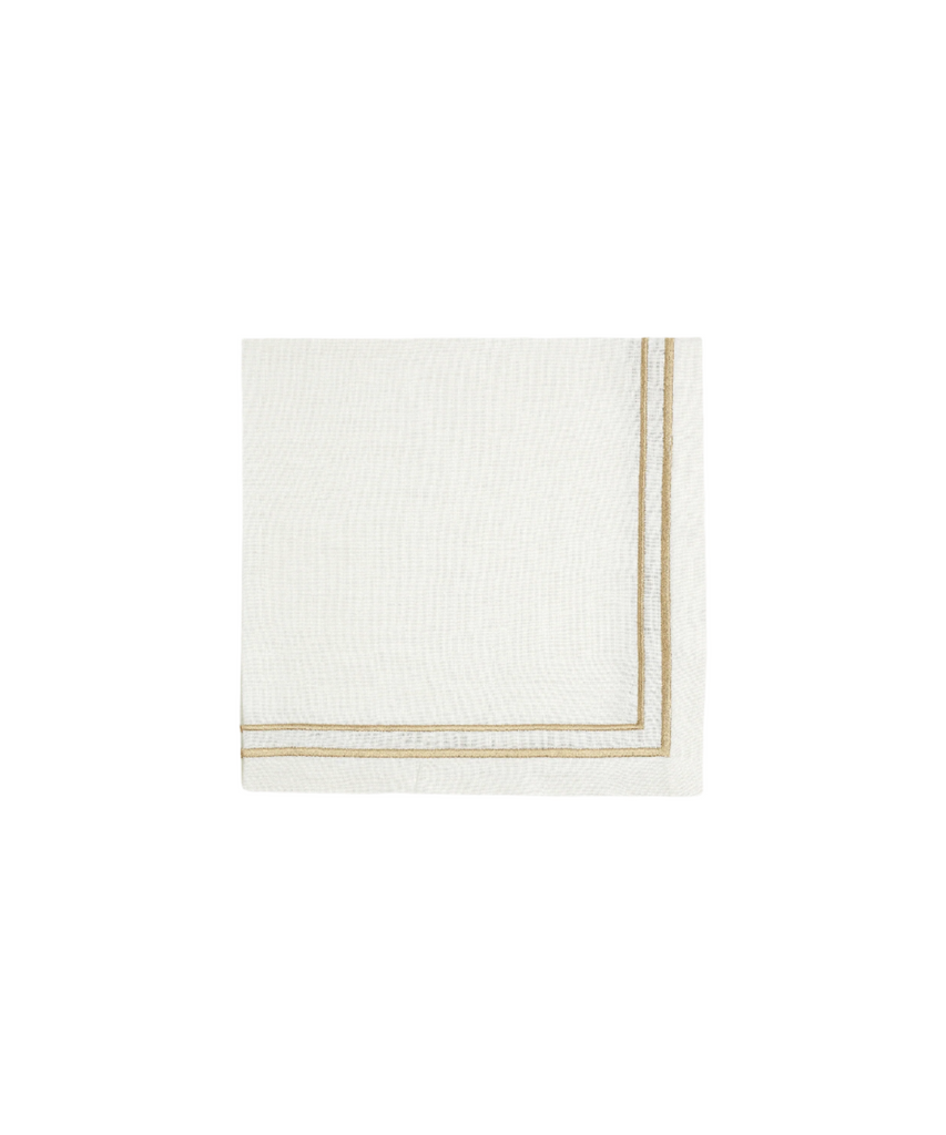 Sophie Classic Two Cord Napkin, Antique Gold