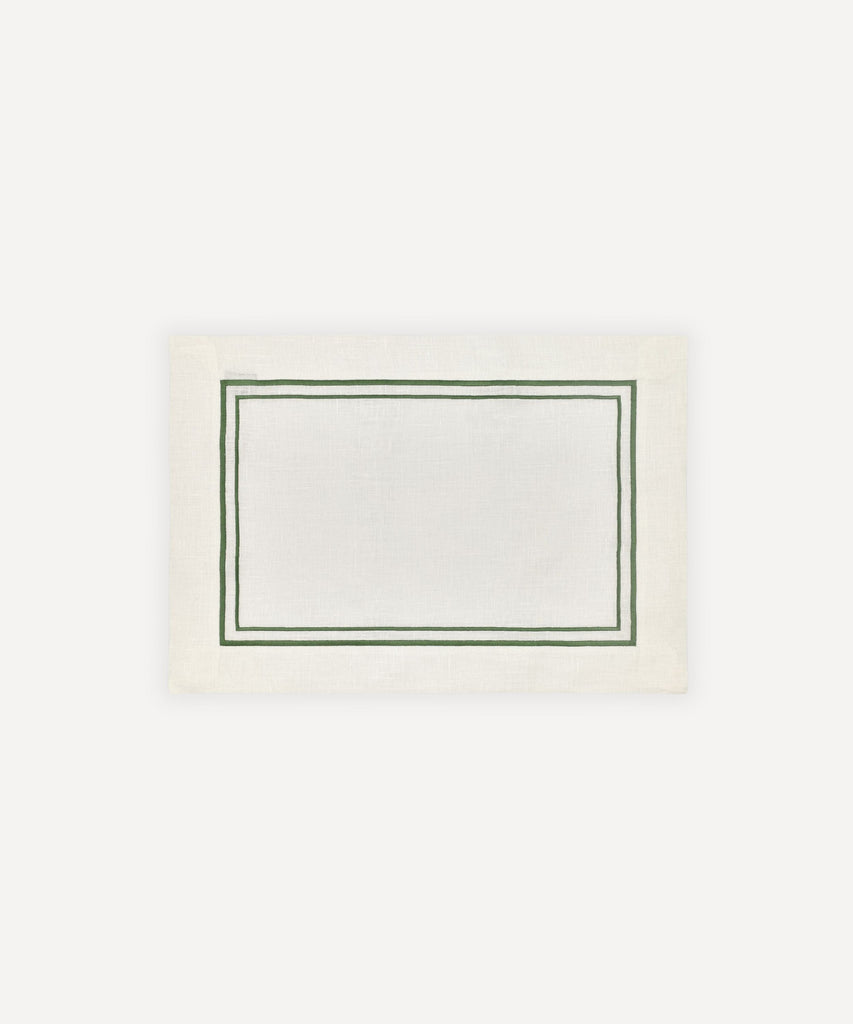 Rebecca Udall Sophie Classic Two Cord Placemat, Moss