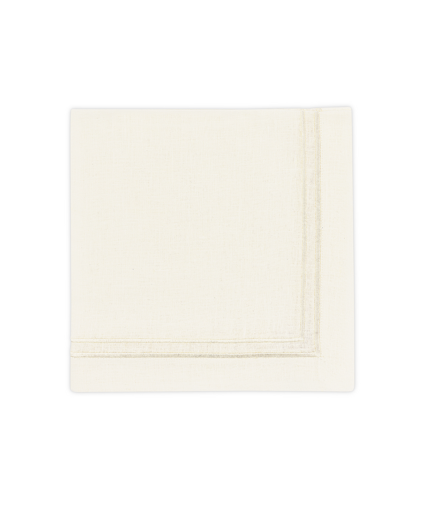 Rebecca Udall Sophie Classic Two Cord Napkin, White, white background
