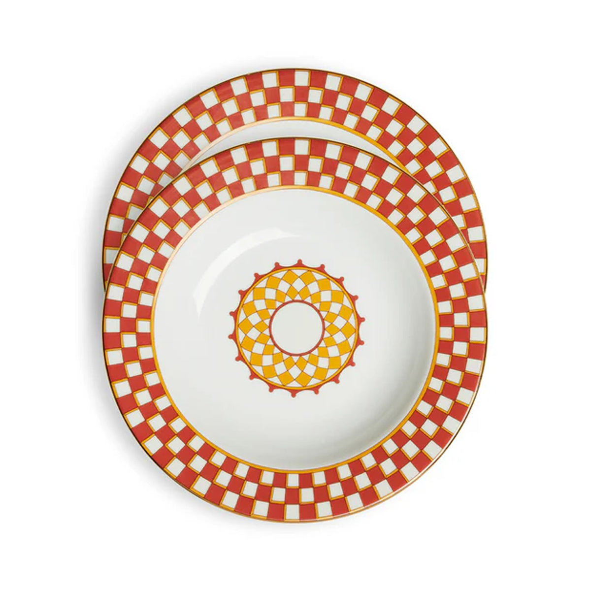 Soup Plates in Apollo Mattone, Set of 2