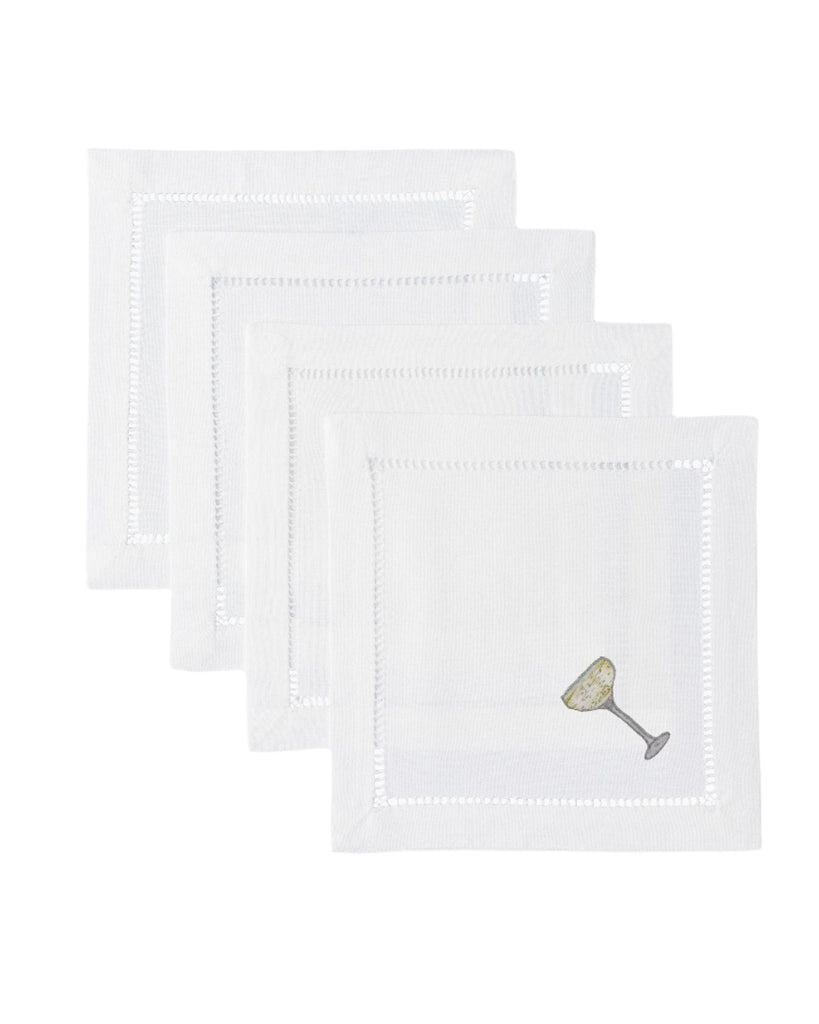 Sparkling Coupe Cocktail Napkins, Set of 4