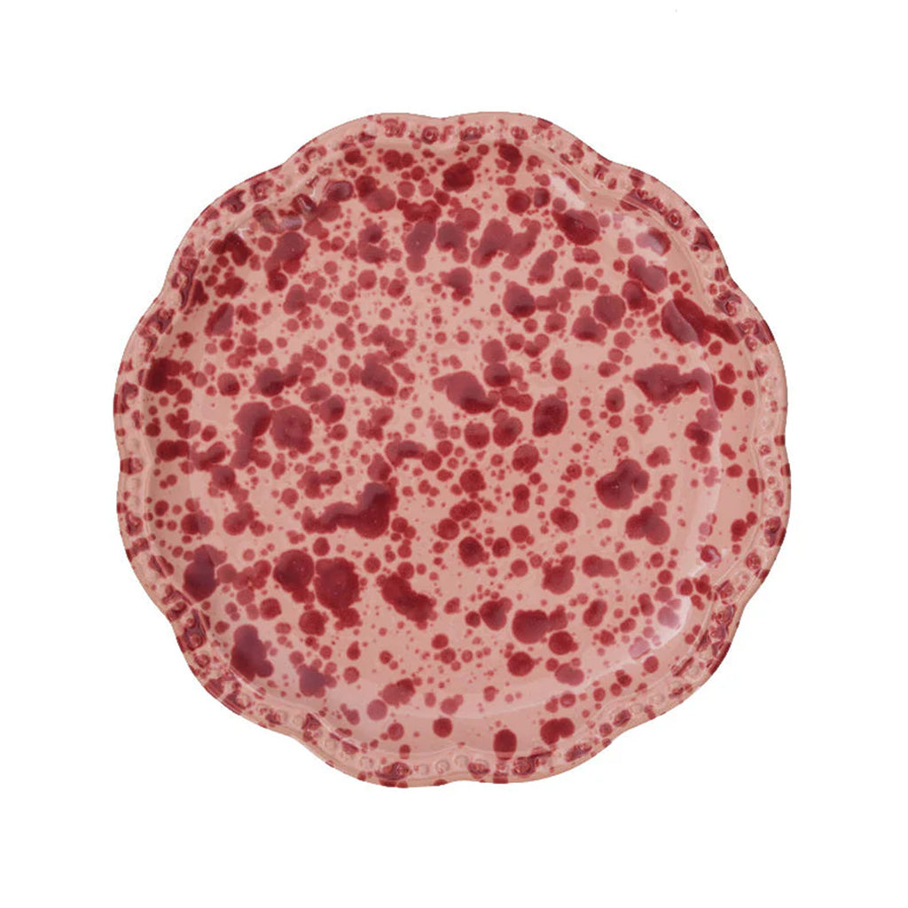 Speckled Dessert Plate in Pink