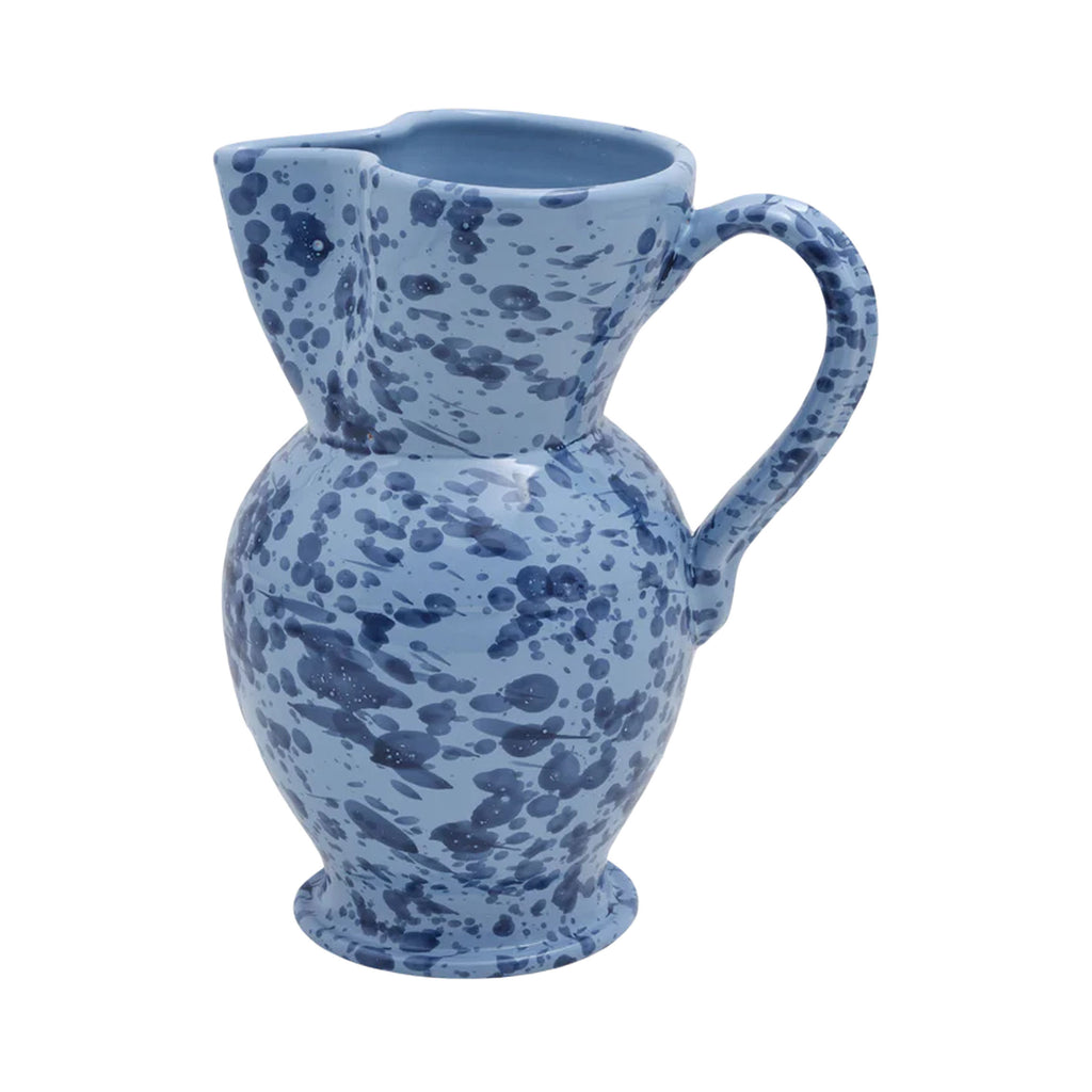 Speckled Pitcher in Blue