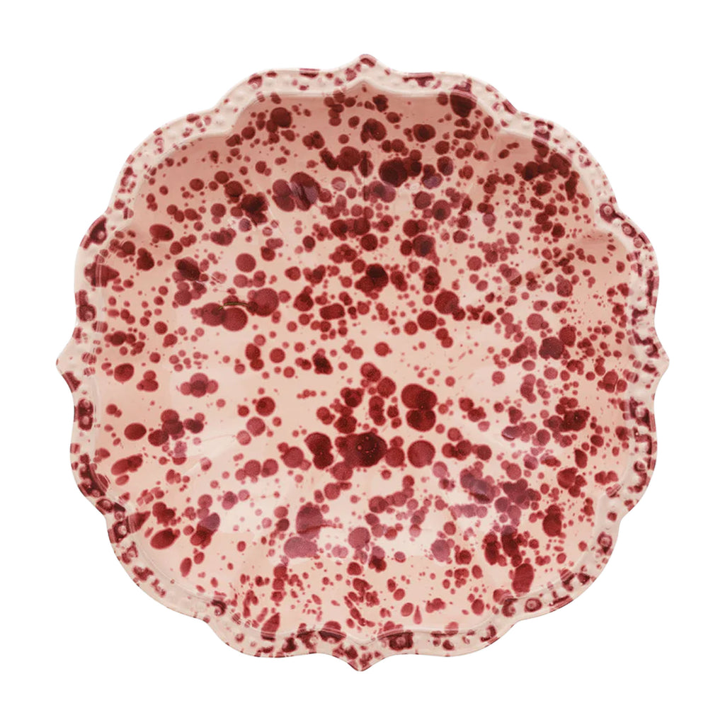 Speckled Serving Bowl in Pink
