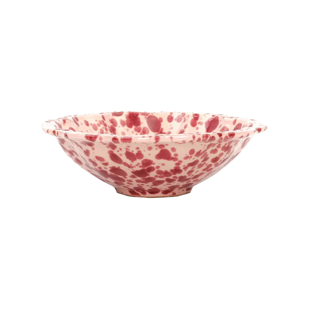Speckled Small Bowl in Burgundy