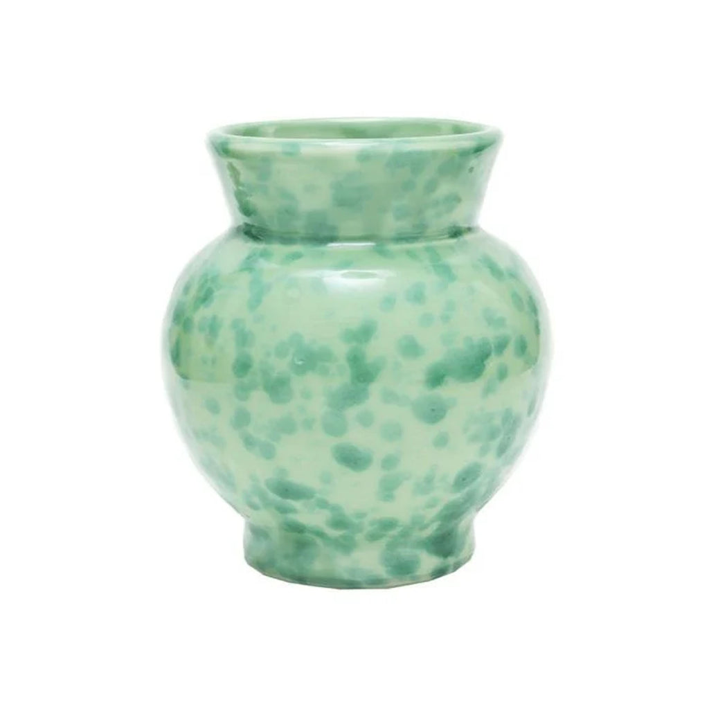 Speckled Vase in Green