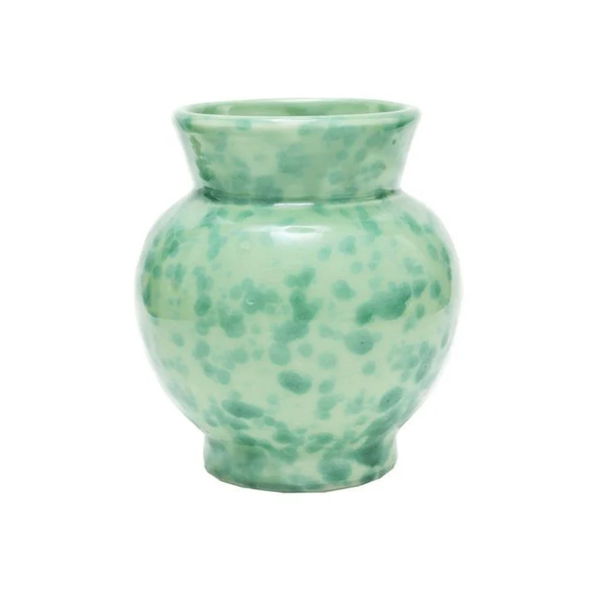 Speckled Vase in Green