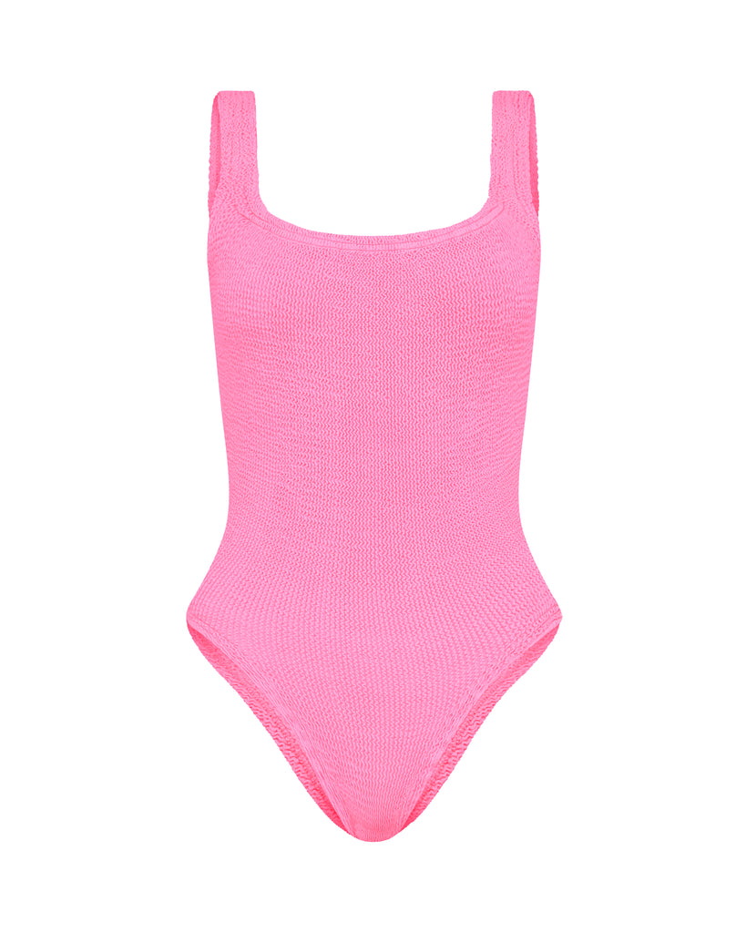 Square Neck Swimsuit in Bubblegum