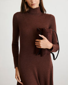 Steffi Knit Dress in Chocolate Melange