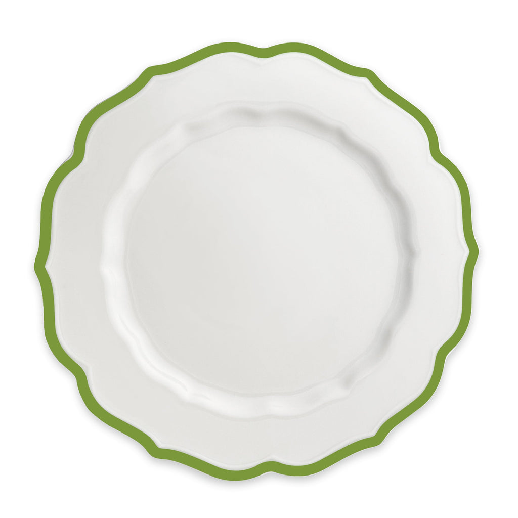 Stella Scalloped Verde Dinner Plate
