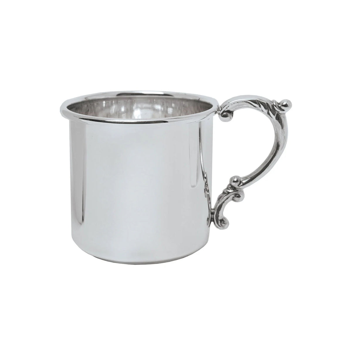 Sterling Silver Scroll Handle Baby Cup