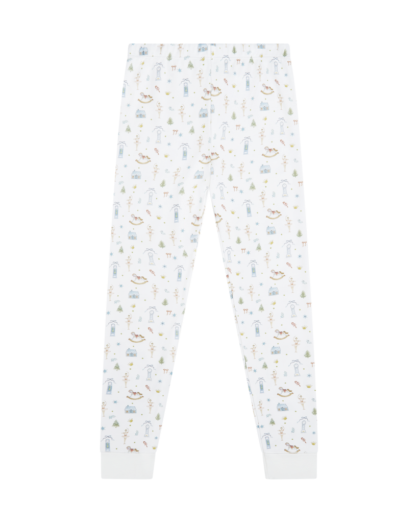 Sugar Plum Fairies Henley Pajama in White