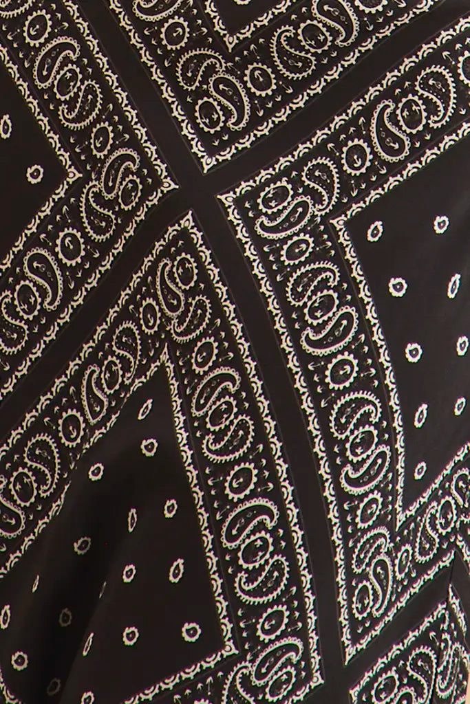 Suki Skirt in Aces Wild Black