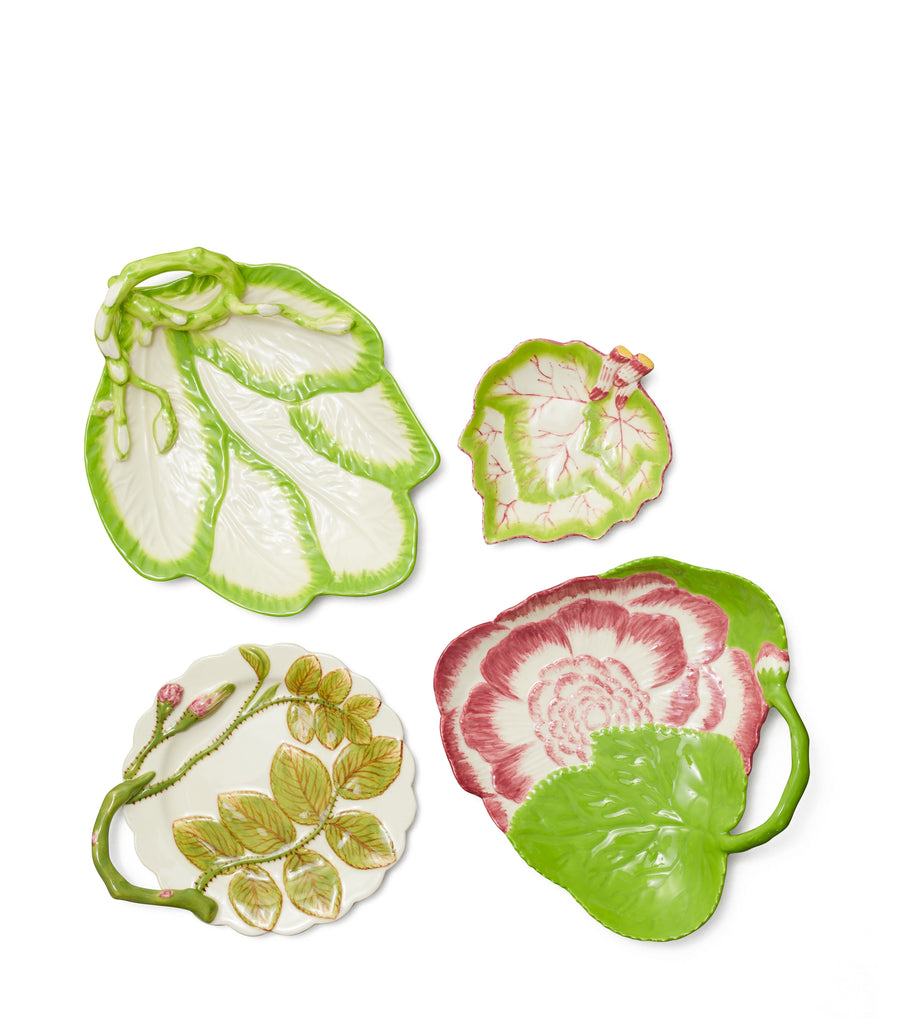 Decorative Leaf Plates, Set of 4