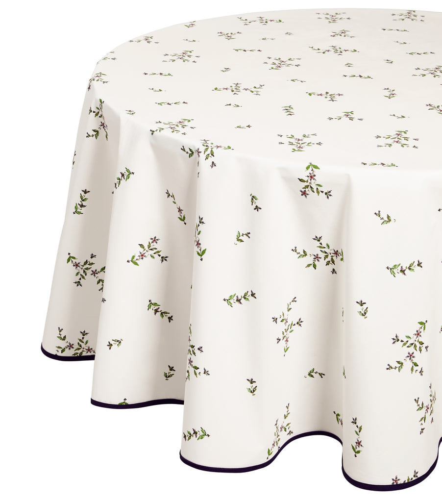 Jolie Fleur 90 Round Tablecloth