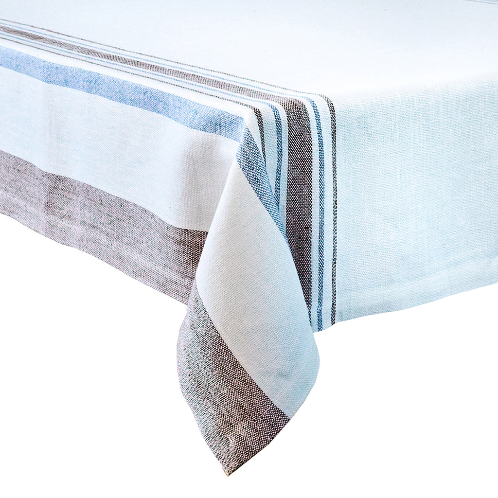 Danish Stripe 52" Table Square in Taupe