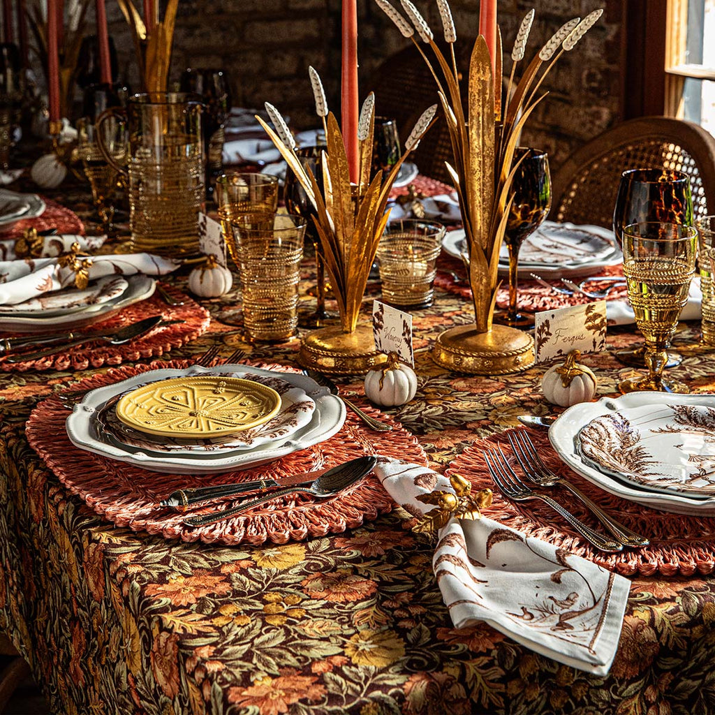 Willa 60" x 120" Tablecloth in Amber