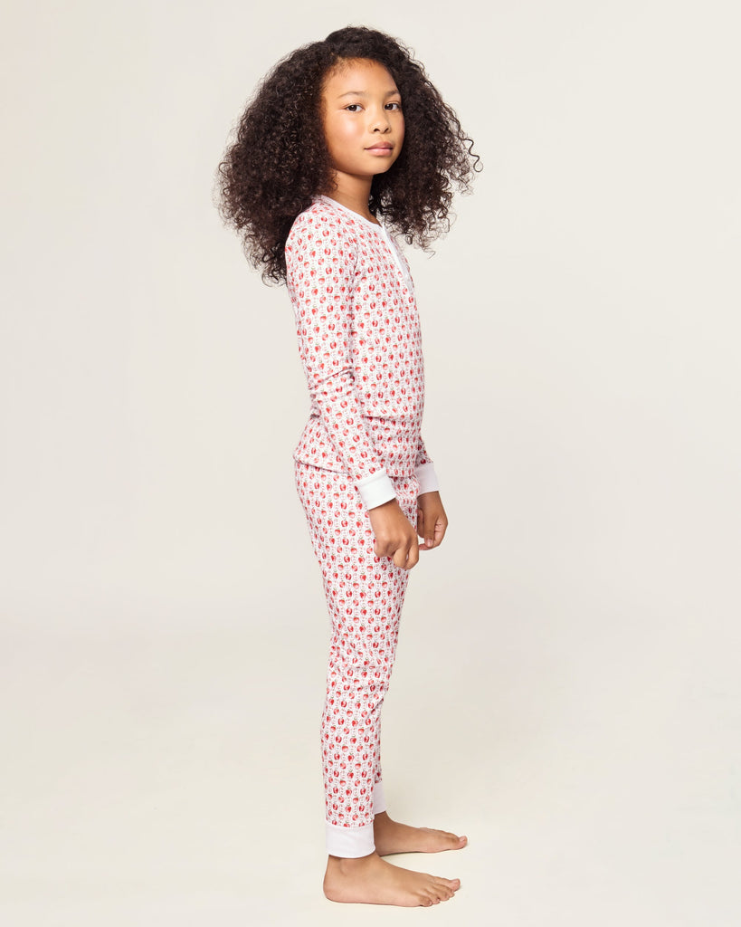 Kid's Pima Snug Fit Pajama Set in Autumn Orchards