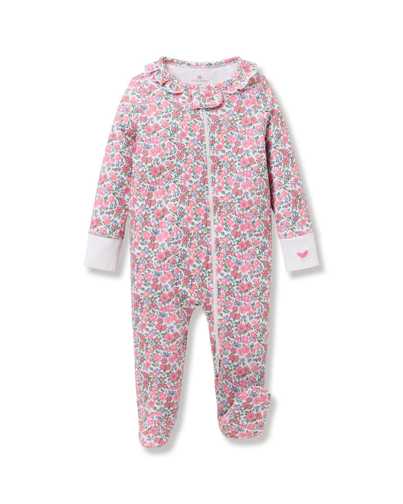 Baby’s Pima Romper in Fleurs de Rose