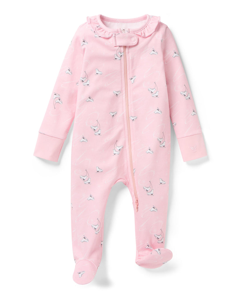 Baby’s Pima Romper in Winter Skates