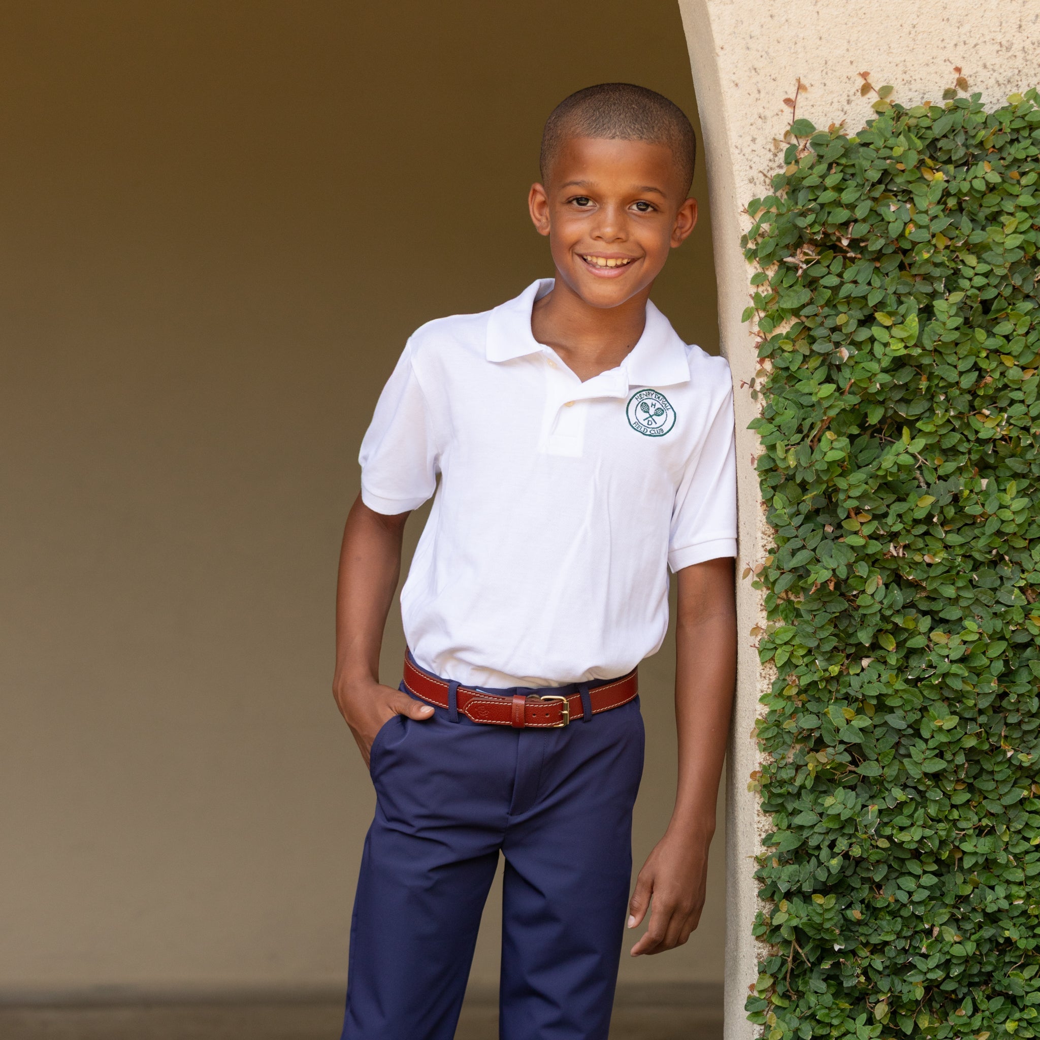 Boys performance uniform pants navy - Henry Duvall