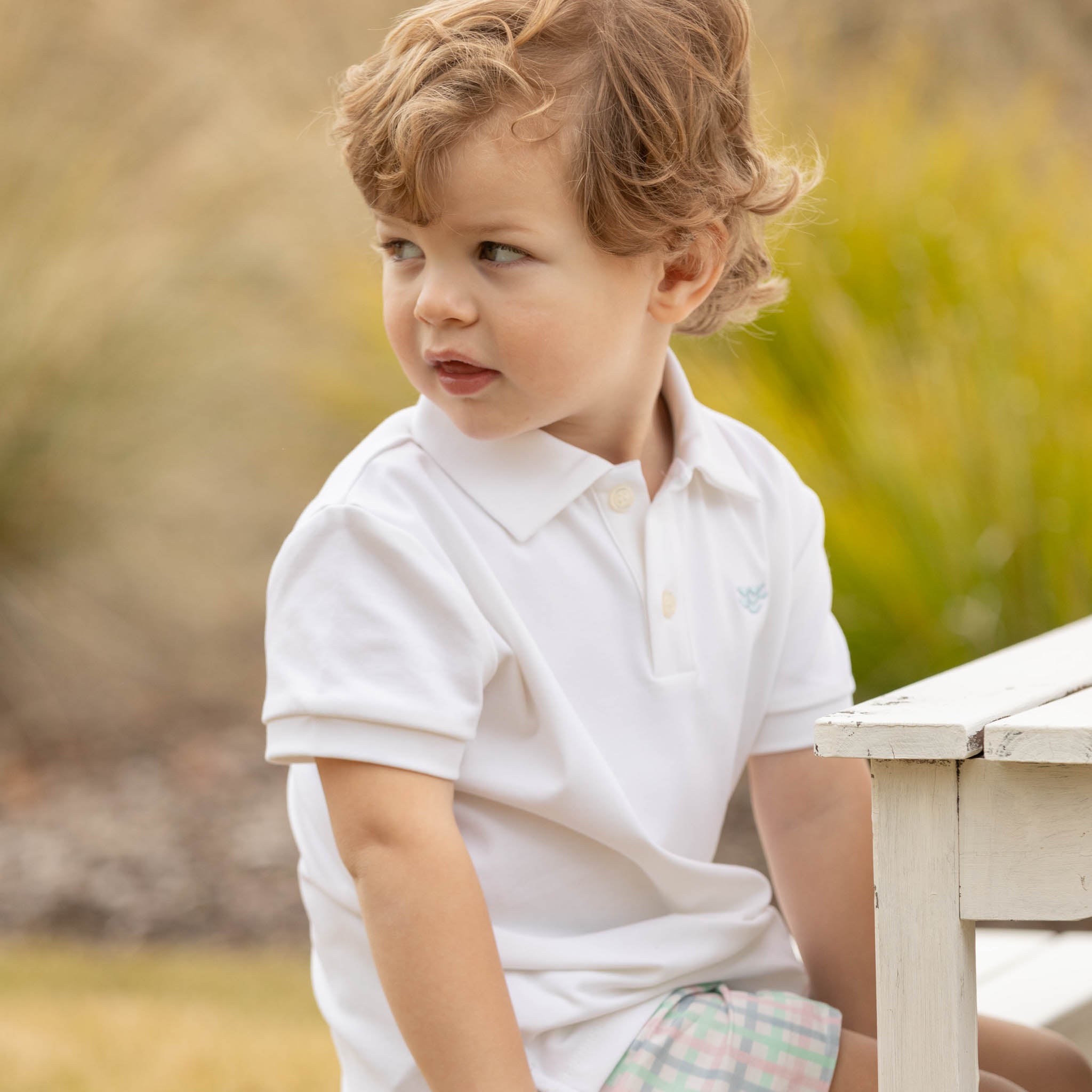 Carter Polo in Classic White