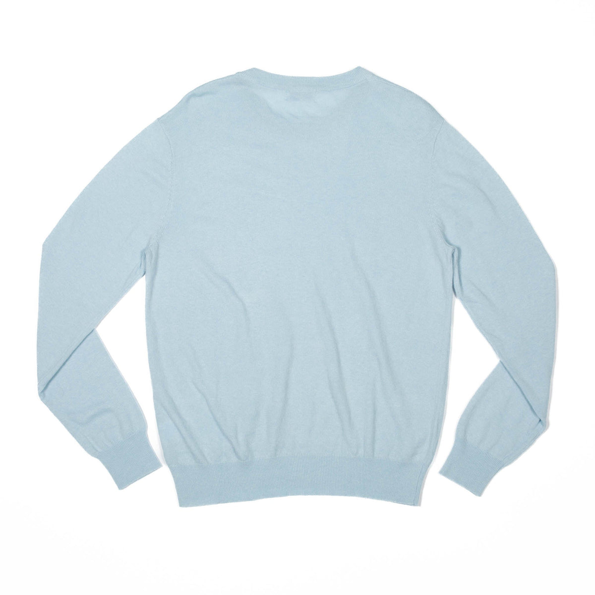 Mens Christopher Crewneck in Bay Tree Blue - Henry Duvall