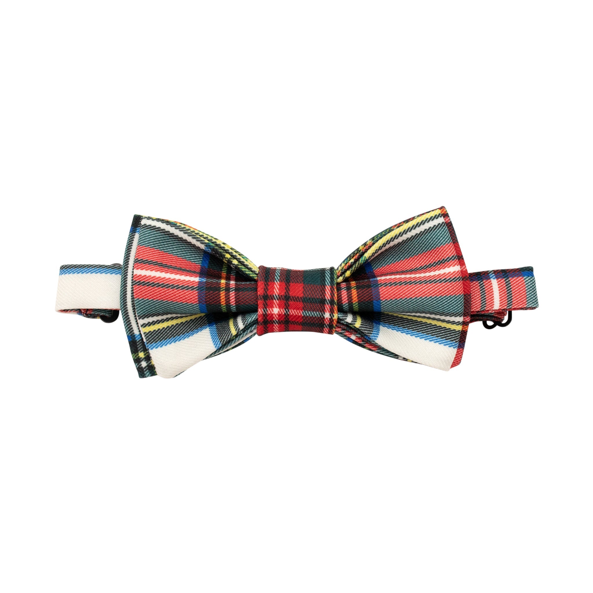 Boys’ adjustable pre-tied bow tie in red and green Townsend Tartan – festive holiday accessory for classic seasonal dressing