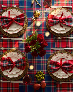 Signature Twill Table Linen Set in Tartan