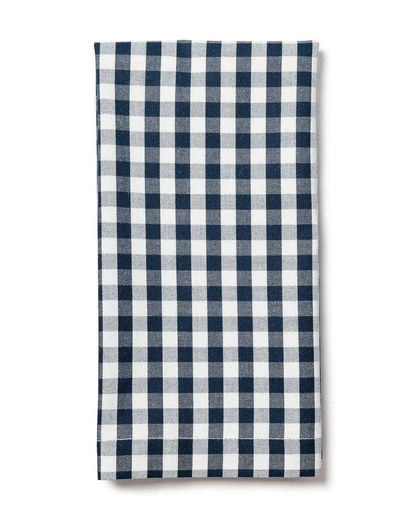 Signature Twill Napkins in Navy French Ticking, Set of 4