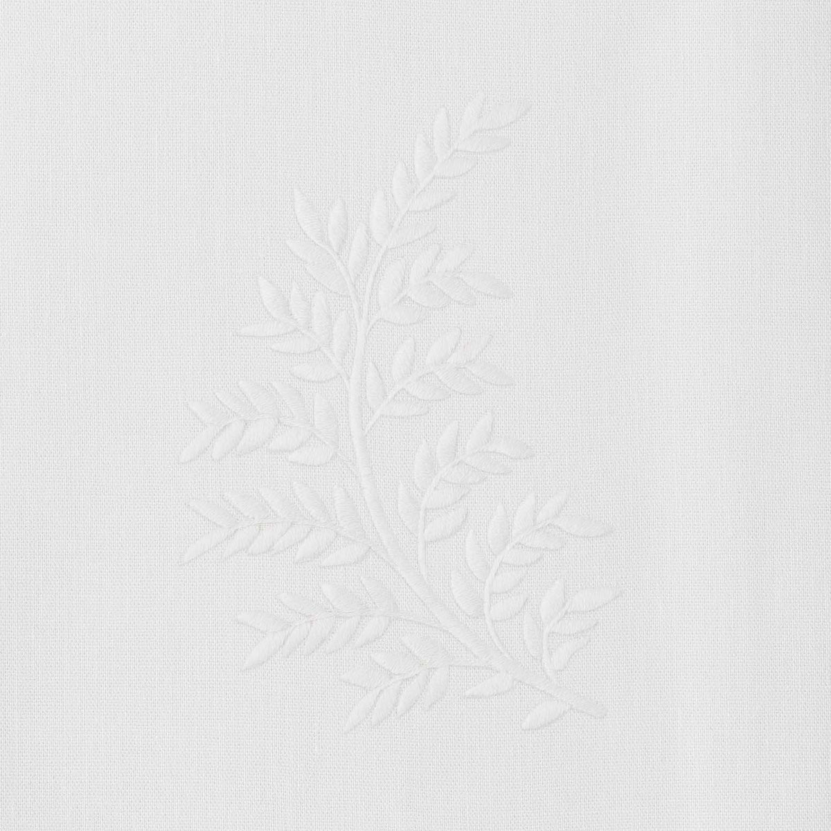 Leaves White Hand Towel