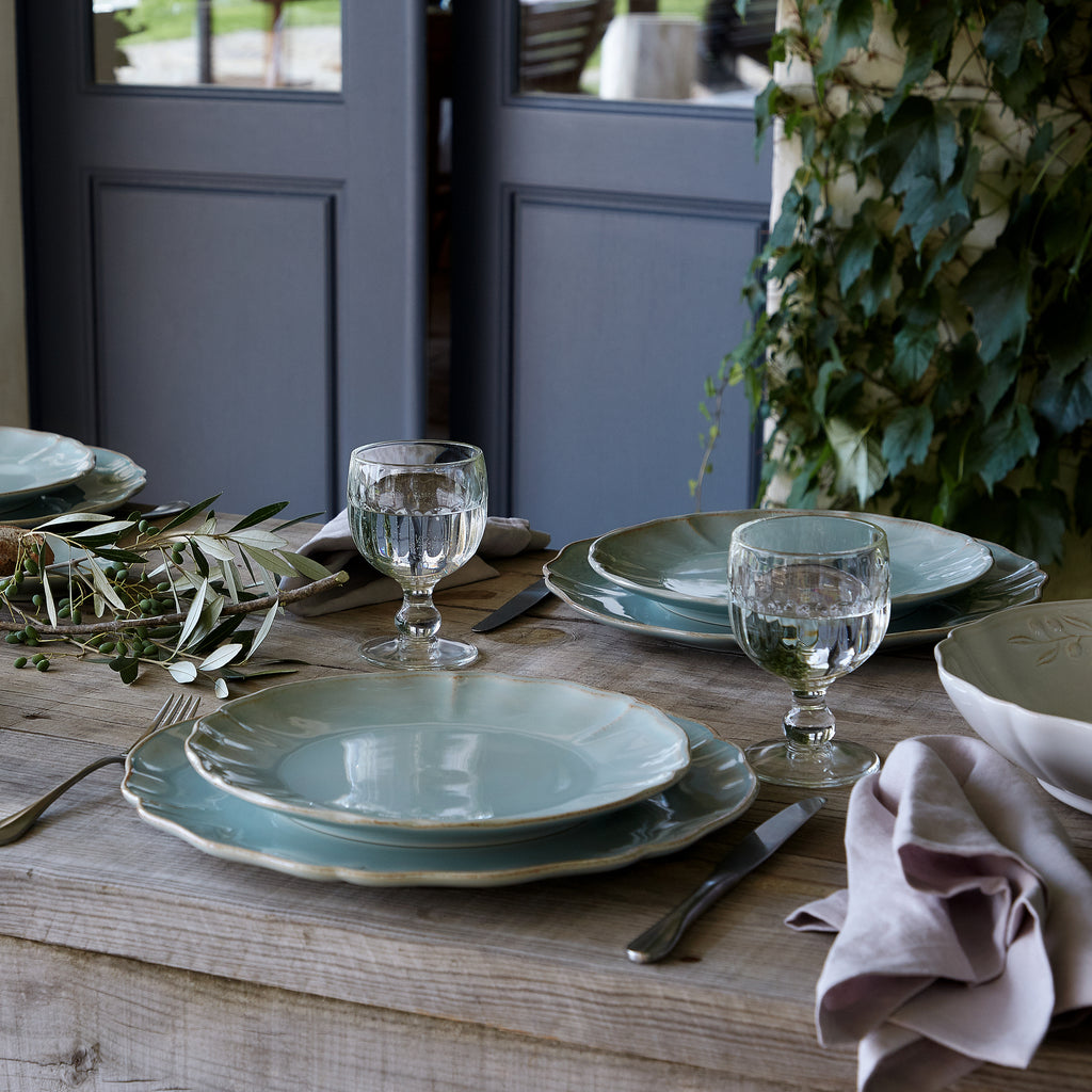 Alentejo Collection Pasta Plates in Turquoise, Set of 6