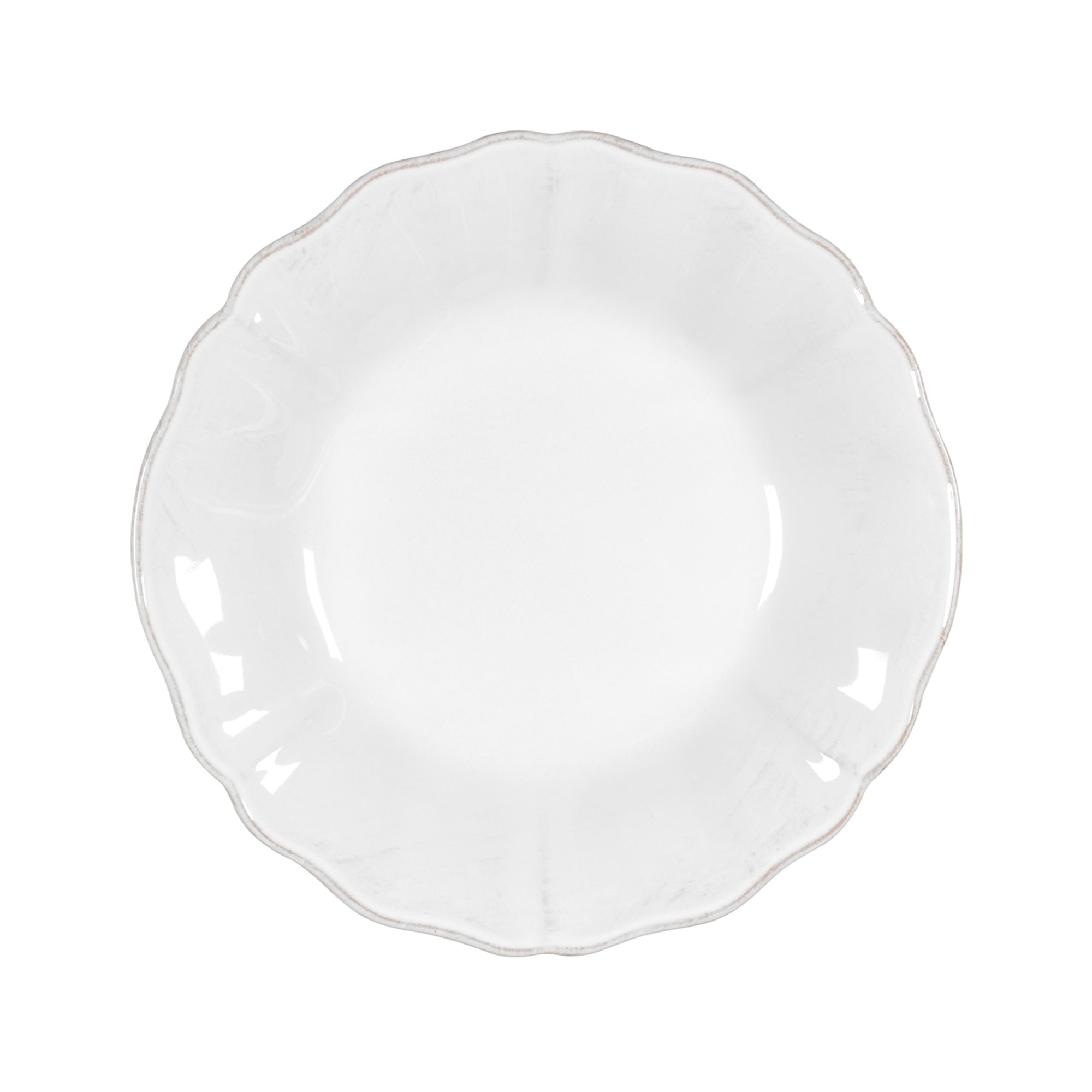 Alentejo Collection Pasta Plates in White, Set of 6