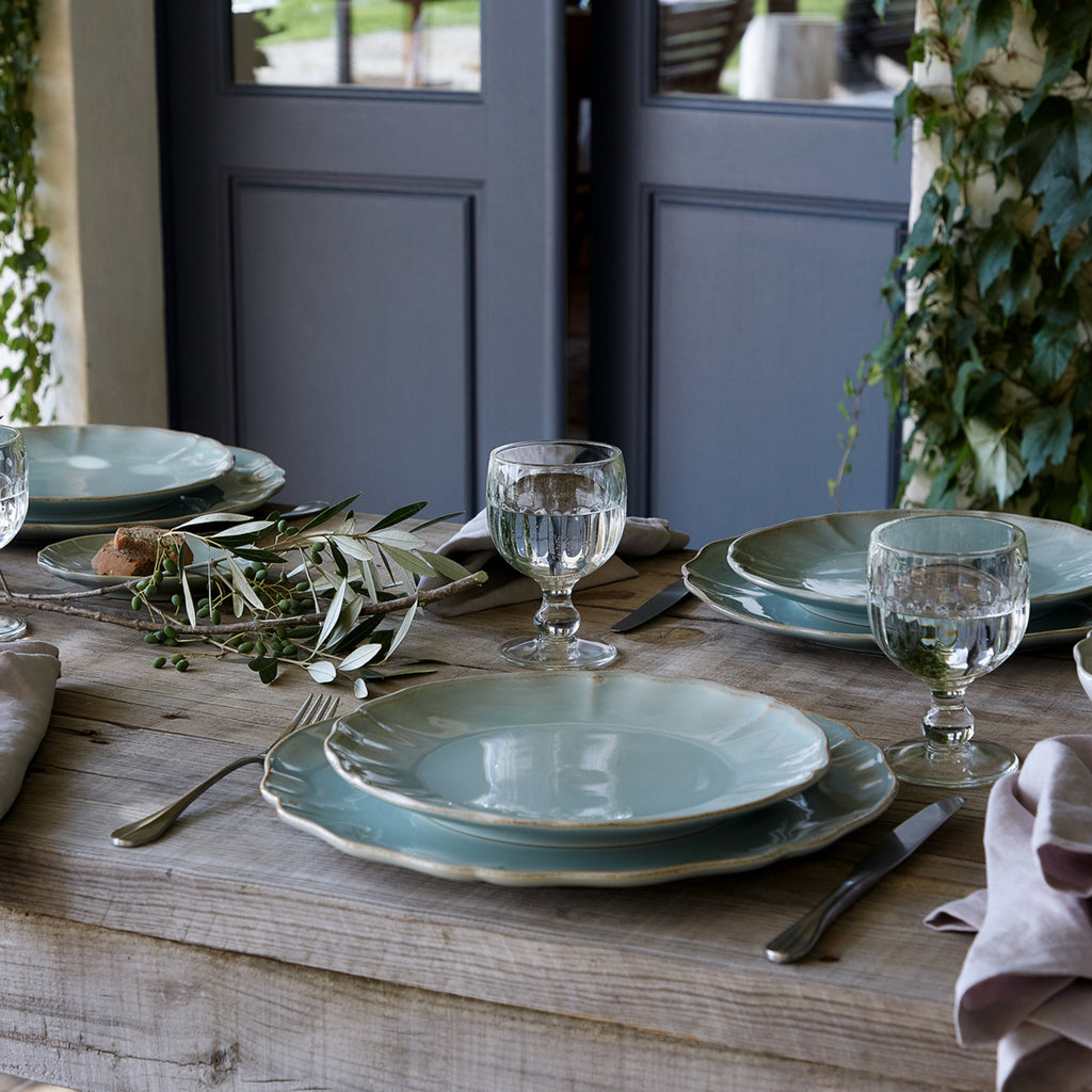 Alentejo Collection Dinner Plates in Turquoise, Set of 6