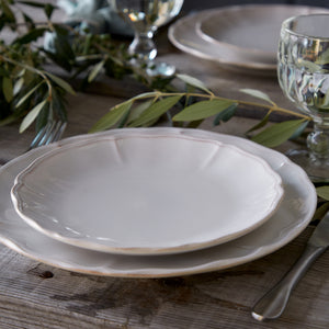 Alentejo Collection Dinner Plates in White, Set of 6