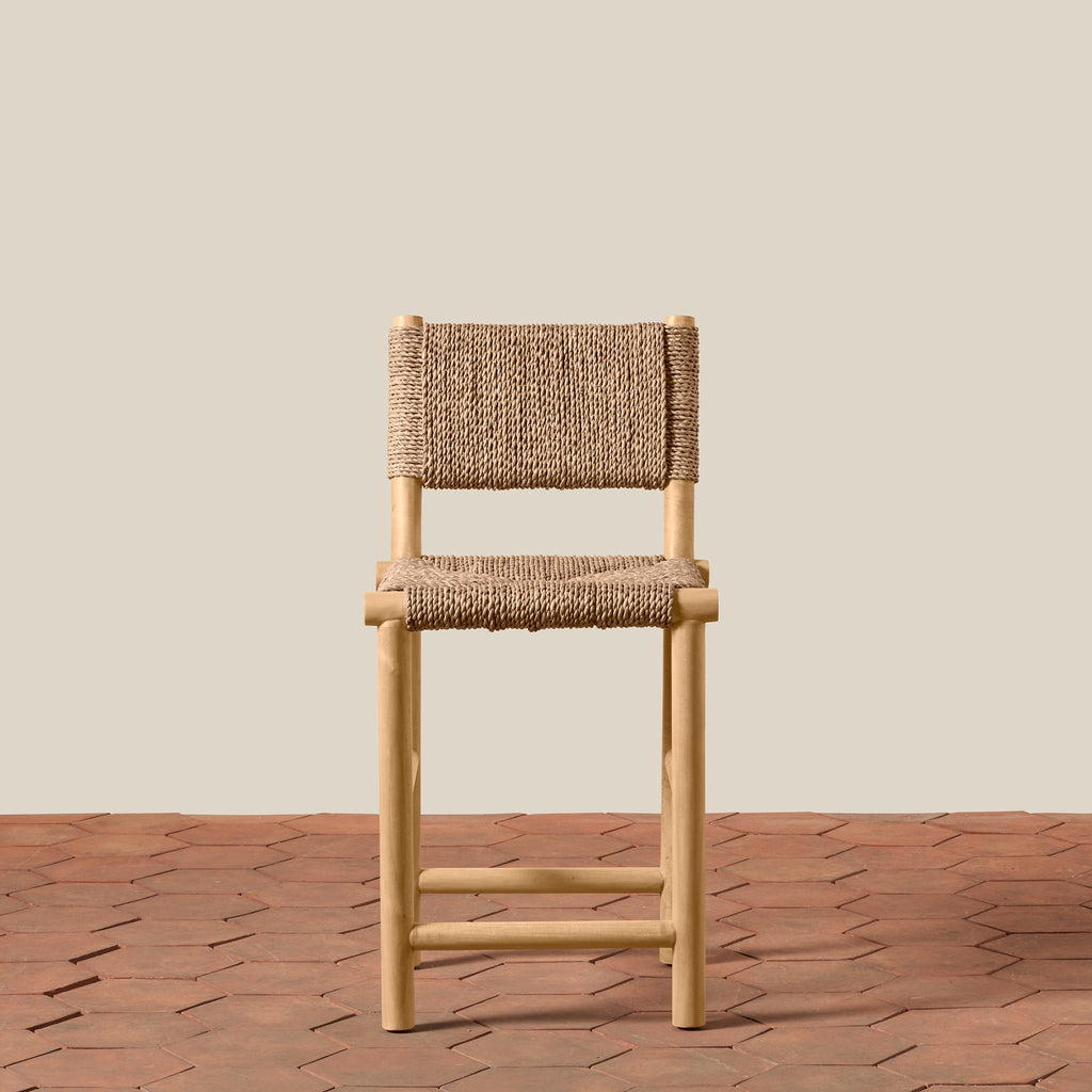 front view of counter stool