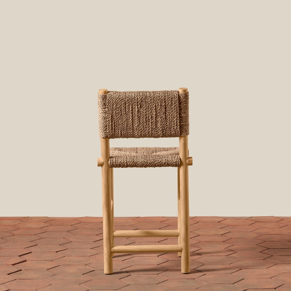 back view of counter stool