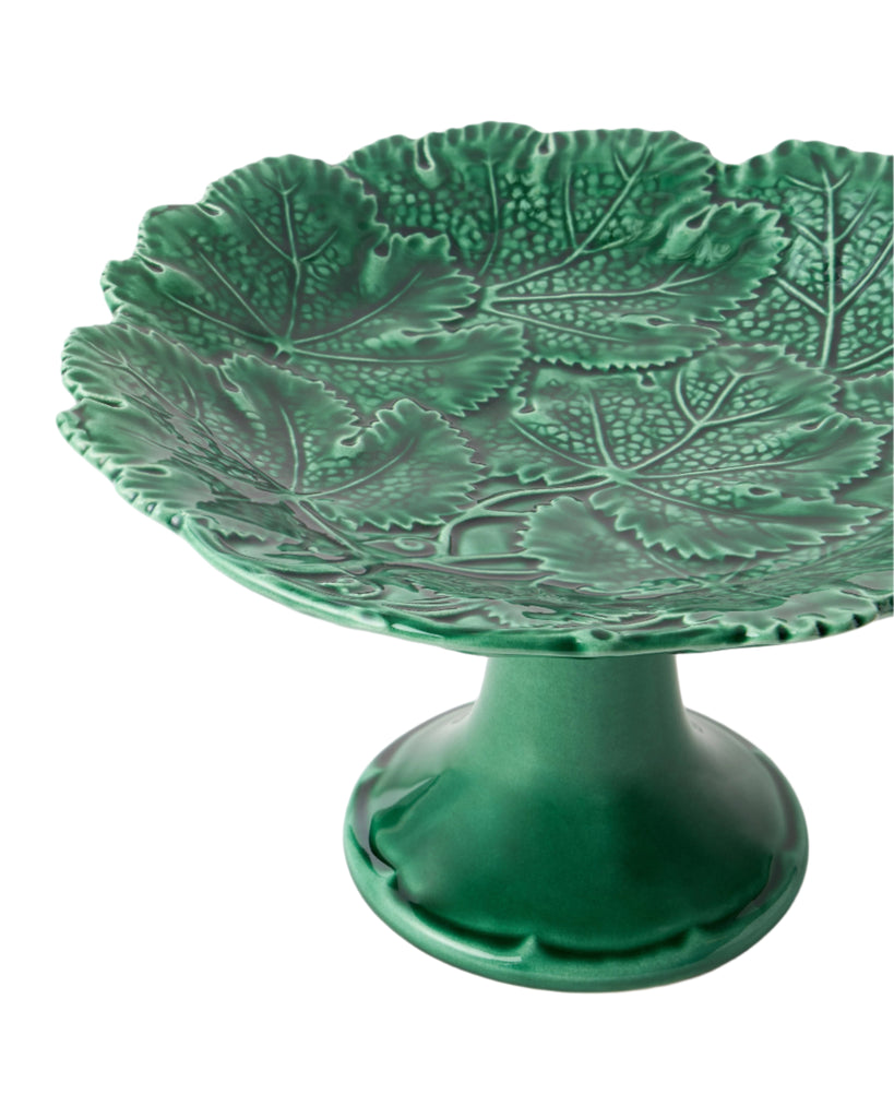Vine Leaf Cake Stand in Green