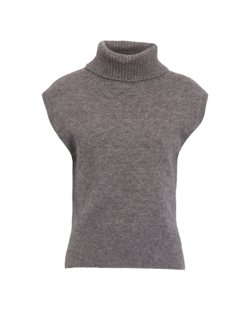 Aaron Sweater Vest in Walnut