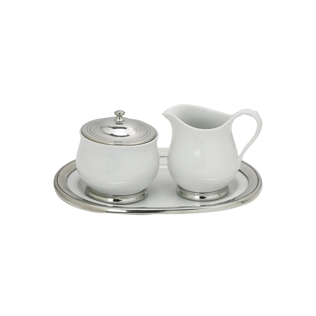 Talbot Manor Sugar & Creamer Set on Tray