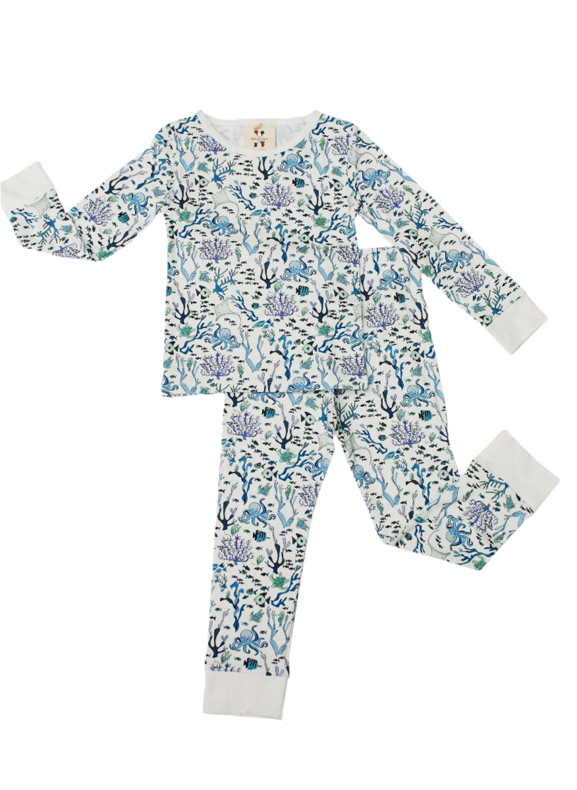 The Two Piece Pajamas in Coral Reef